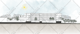 give your 2d master plan, architecture floor plan, and section a diagram look