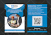 design a modern one pager media or press kit, company flyer
