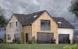 do realistic 3d rendering architecture of house exterior