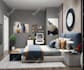 create modern bedroom interior design and realistic 3d rendering