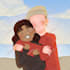 draw cartoon couple portrait