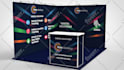design 3d trade show booth or backdrop with print ready files