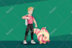 draw you as a pokémon trainer and your team