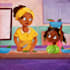 create beautiful african american children book illustration