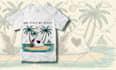 make retro vintage t shirt design for summer beach