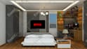 do realistic 3d bedroom interior design and decoration