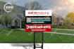 design yard sign and lawn sign for real estate and business
