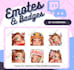 make custom emotes in cute chibi style