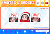 create custom twitch emotes, kick, youtube, discord emoji, and sub badges