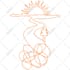 draw vector single line art illustration