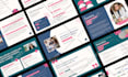 design presentation, pitch deck, sales deck in canva, indesign, or powerpoint
