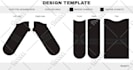 create unique beautiful socks design with realistic mockup