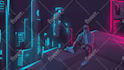 make awesome neon vector style