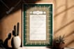 design marriage certificate, invitation card, borders