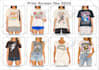 do bulk t shirt designs for merch printful and pod