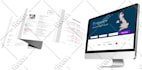 display your website or logo on laptops, computers, and iphone screen mockups