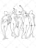 draw black and white line art of your picture