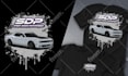 draw vector illustration automotive for t shirt design