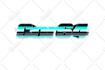 do 80s synthwave retro vintage style neon and chrome 3d logo