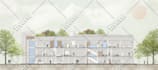 design house elevation, exterior 3d rendering and animation