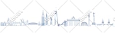 draw landscape silhouette city skyline city silhouette