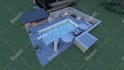 do landscape design, garden design, backyard, swimming pool, and render images