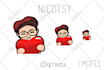 create custom cute custom emotes, sub badges