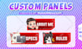 create cute twitch panels