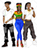 draw colorful african american style illustrations