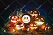 carve your logo or text on halloween pumpkin