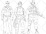 draw awesome line art and silhouette vector illustration