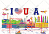 draw vector city skylines and travel poster for souvenirs and print