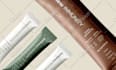 create skin care label, cosmetic logo and packaging