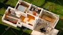 convert 2d floor plan to 3 d for real estate airbnb or custom
