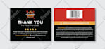 design amazon thank you card, product insert, package insert