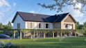 create model and render exterior, interior and 3d floorplan