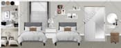 do interior design mood board with ideas and shopping list