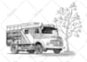 create illustration made with graphite pencil