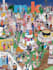 draw a funny isometric where is waldo style illustration