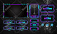 design custom cute twitch stream overlays, panels and logo