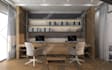 design corporate office, workstation, home office, meeting room