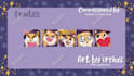 draw cute custom emotes and badges for you