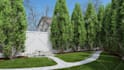 create 3d render for landscape design, backyard, garden, patio, pool in 24 hours