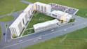 do rendering from the revit model for the house exterior