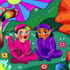draw cute illustration and background