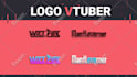 create vtuber logo design with anime or kawaii style for live2d twitch channel
