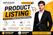 set up SEO amazon fba fbm product listings for pl, amazon listing creation