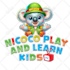 create wonderful kids video intro logo animation