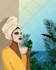 make modern minimalistic digital illustration