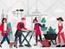 create custom flat design illustration
